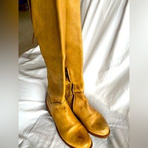 Handcrafted Genuine leather, lace up BedStu boots with zipper. soft leather